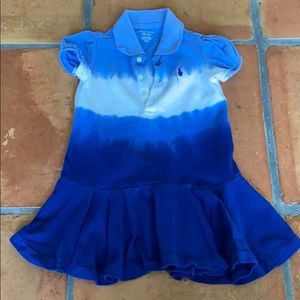 Ralph Lauren tie dye polo dress 12m